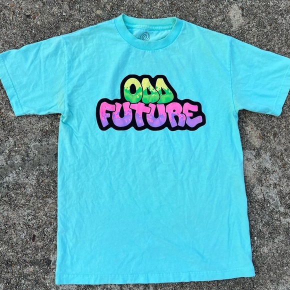 Odd Future Other - Odd Future M Logo Graphic Tee Blue Graffiti Tyler The Creator OFGWTA SKATER‎